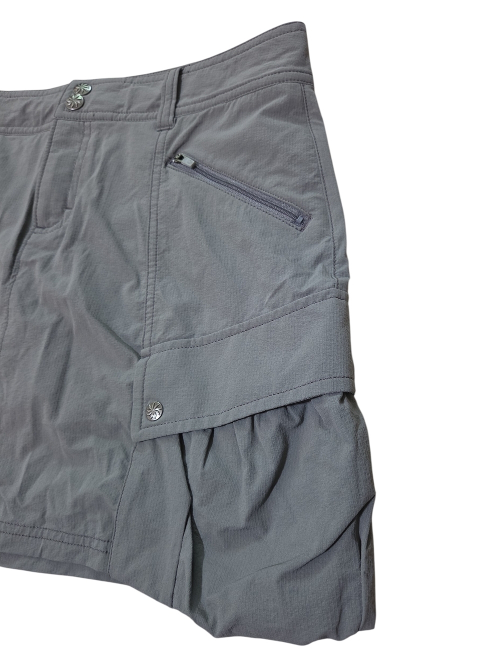 Athleta Slate Gray Cargo Mini Skort Size 6 - Picture 3 of 11